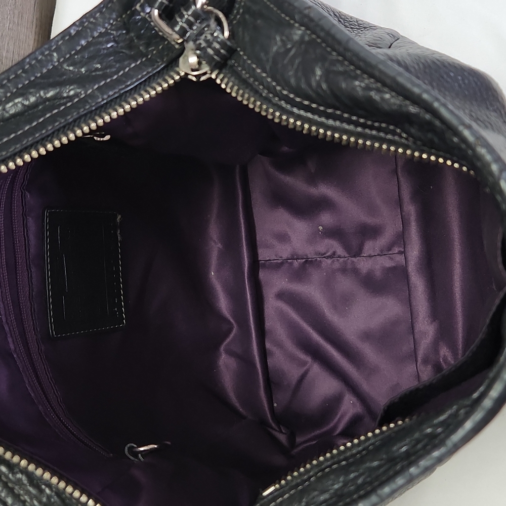 Coach Madison Tribeca Black Leather Shoulder Bag 14109 - Picture 8 of 9